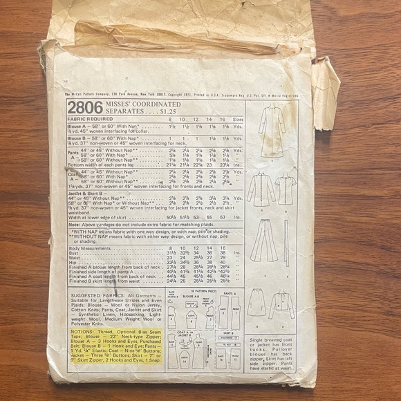 6 XS/S Vintage Sewing Patterns 1960s/70s Lot - Picture 11 of 13